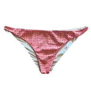 Acacia Swimwear Pink and White Bikini Bottom